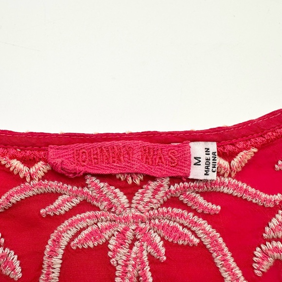 Johnny Was Cedella Embroidered Scalloped Hem Blouse - Picture 8 of 13